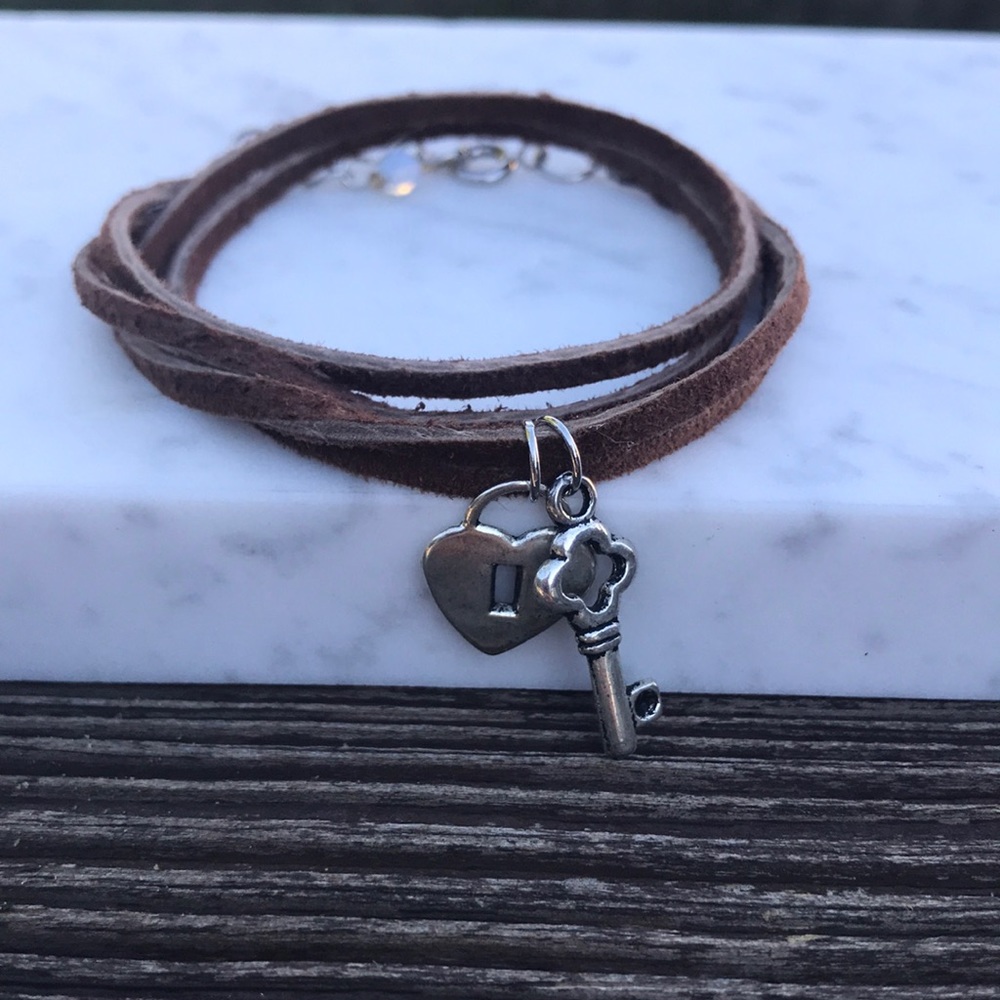 Suede wrap bracelet